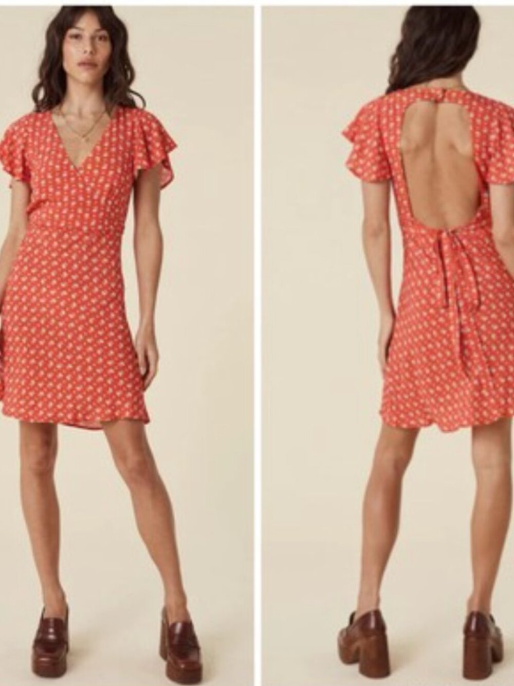 ✨ Spell & The Gypsy Yellow Rose Bias Mini Dress – Desert Rose ✨ Medium | NWT - Picture 2 of 16